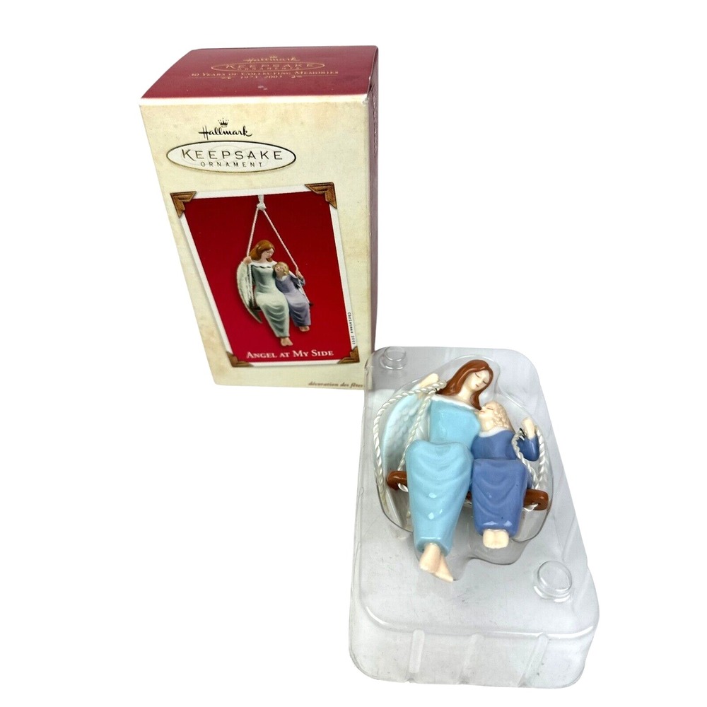 Hallmark Keepsake Christmas Ornament "Angel At My Side" Child Swing 2003